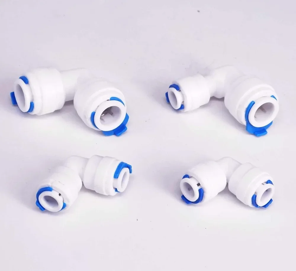 

5pcs Fit for 1/4" 3/8" OD Tube Elbow L Type Equal Reducer Connector Fitting Aquarium Reverse Osmosis RO Water dispenser