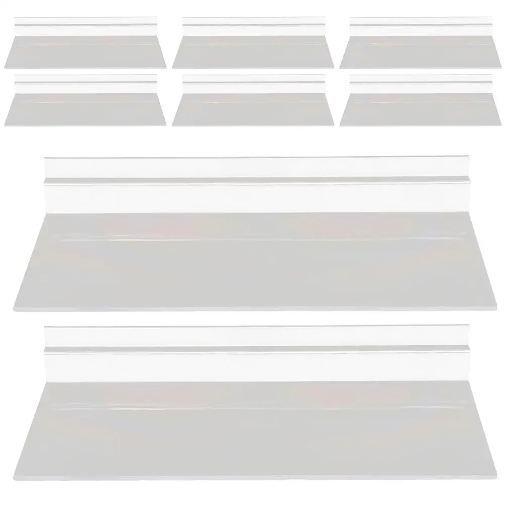 

8 Pcs Transparent Display Rack Shoe Holder Clear Wall Shelves Slatwall Accessories Retail Store Display Shoe Hanger Home Storage