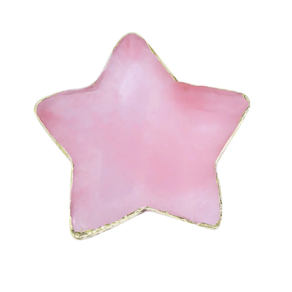 Pink Star Resin Palette for Manicure Stylish Smooth Texture Easy to Clean Nails Color Plate Suitable for Nail Art Color Mixing