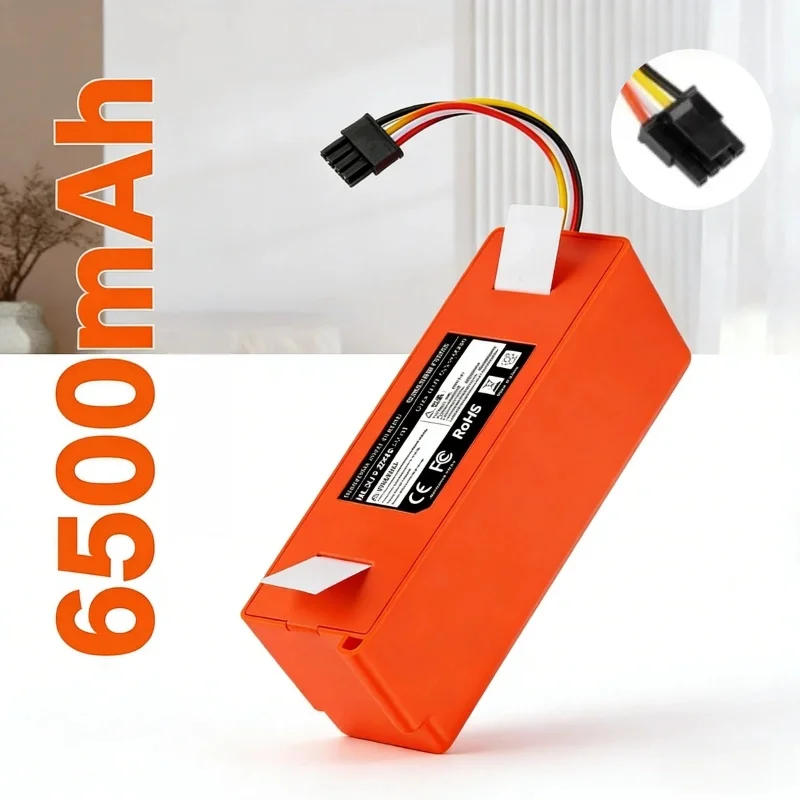 

6500mAh High Capacity BRR-4S2P-5200S Battery – Aleaivy Replacement for Xiaomi Roborock S5/S6 Series Robot Vacuum Spare