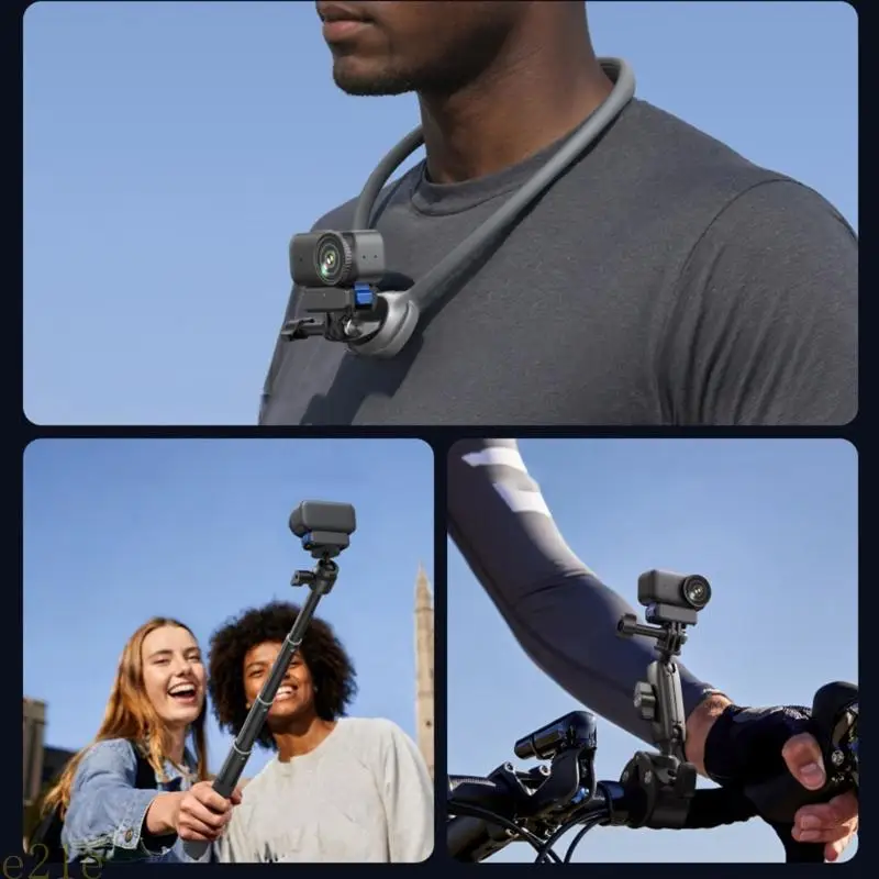 

E21E Quick Release Rechargeable Dock for Action Camera Metal Plastic Design