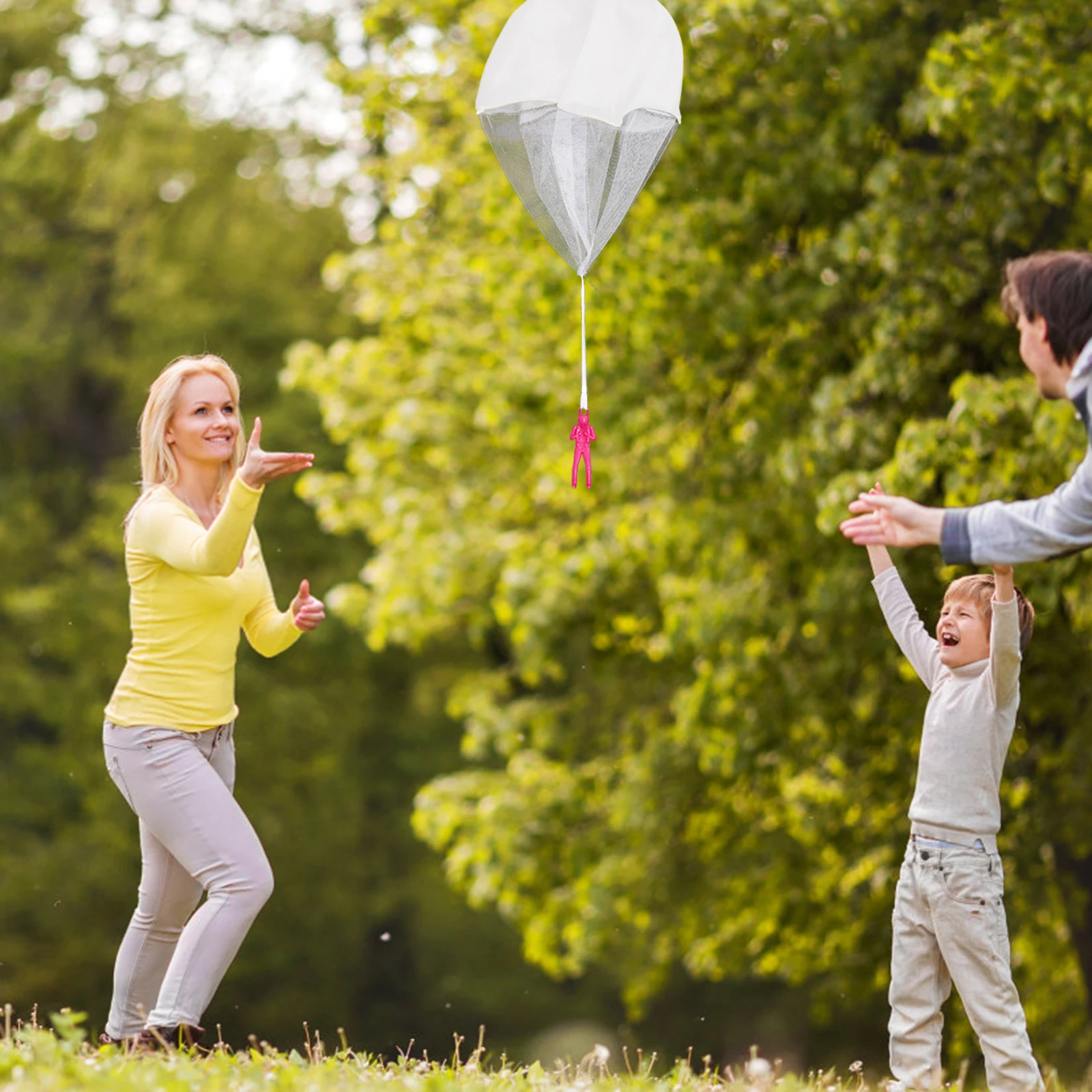 8pcs Kids Parachute Parachute Plaything Toy for Graffiti Flying Outdoor Mini Soldier Flying Toys Plaything Gift