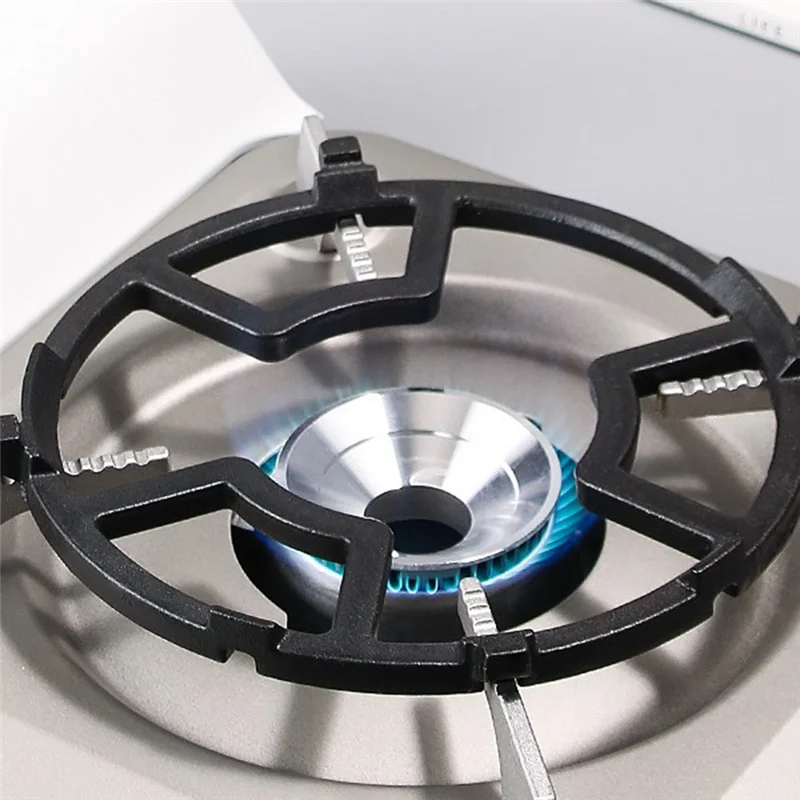 

A23P Universal Cast Iron Gas Hob Cover 10-Serration Wind Shield Energy-Saving Cookware Accessory
