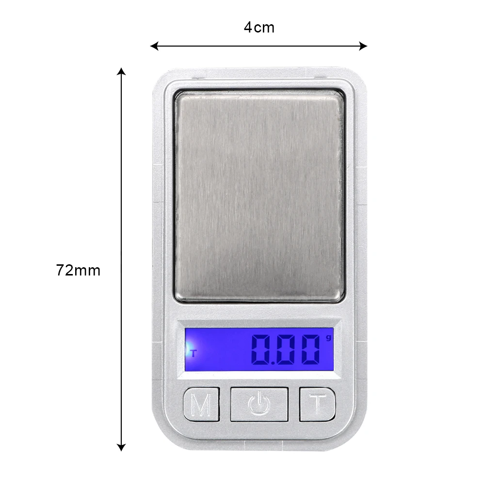 200g x 0.01g น้ําหนักเครื่องชั่งน้ําหนักอิเล็กทรอนิกส์เครื่องประดับแบบพกพาน้ําหนักเครื่องมือ Mini Precision Digita ง่ายและสะดวก