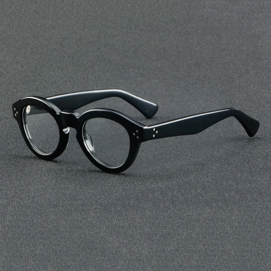 Women 's Spectacle Frame Men Anti-Blue Light Style Glasses Clear Lens Brand Designer Female Acetate Frame Vintage Eyeglasses