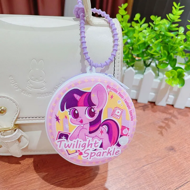 My Little Ponys Cute Coin Purse Keychain Backpack Charm Wallet Card Holder Anime Merchandise