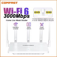 Original COMFAST AX3000 WIFI6 MESH Router 2.4G&5GHz Wireless Signal Amplifier Booster Gigabit Router WIFI Amplifier
