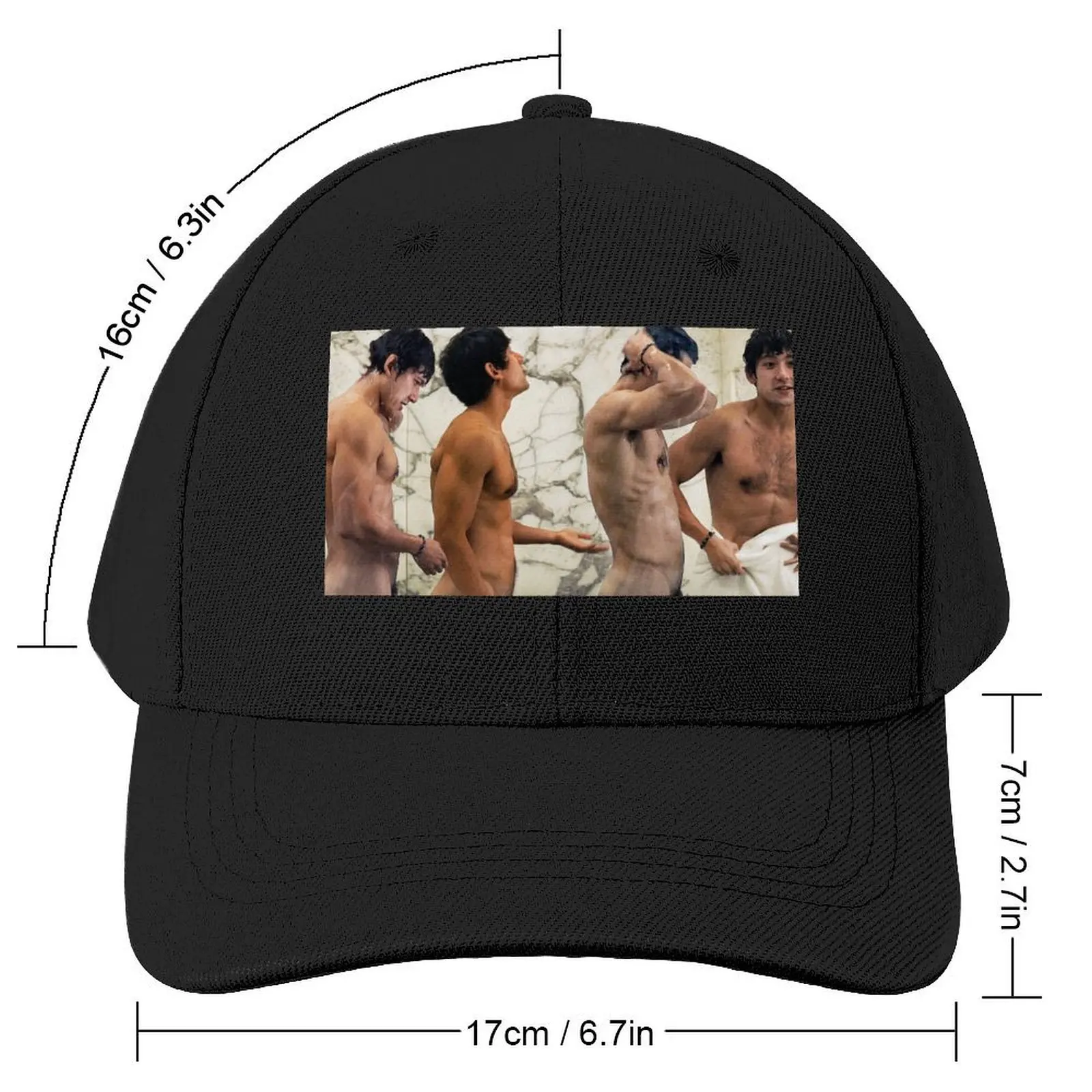 The White Lotus: Will Sharpe Shower Montage [Full Color] Baseball Cap Trucker Cap beach hat Hip Hop Women Men's