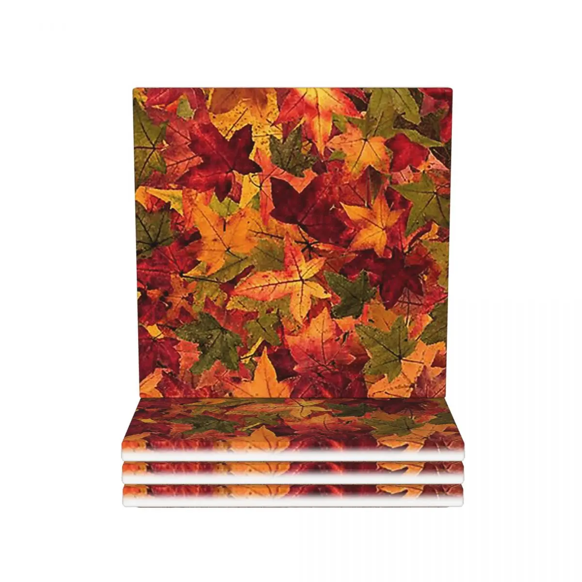 

Подставки с осенними листьями, керамика, горячий коврик, украшение стола и аксессуары, коврик для кухни, салфетки для обеденного стола, кофейный коврик