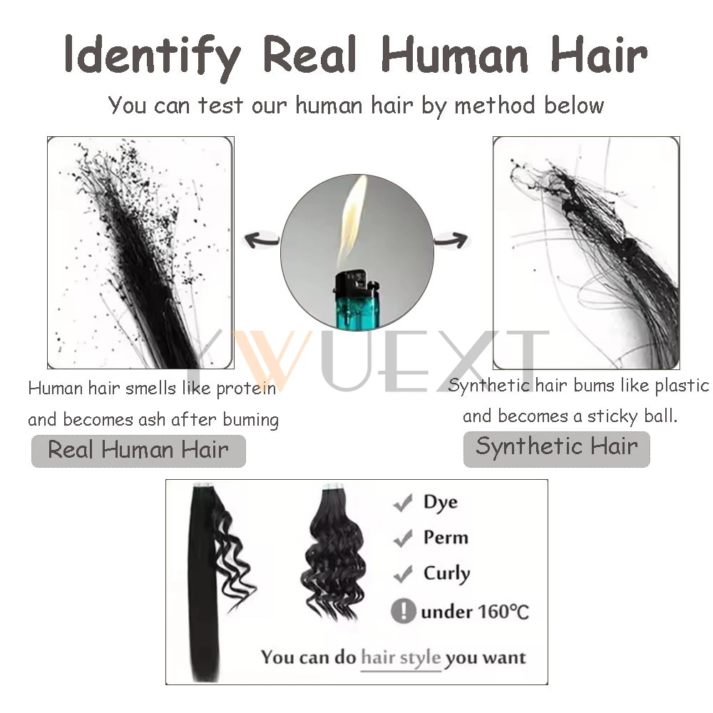 Tape In Human Hair Extensions 12"-24" Natural Straight Blonde Skin Weft Invisible Brazilian No Remy Tape Hair Extension 20pcs image 4