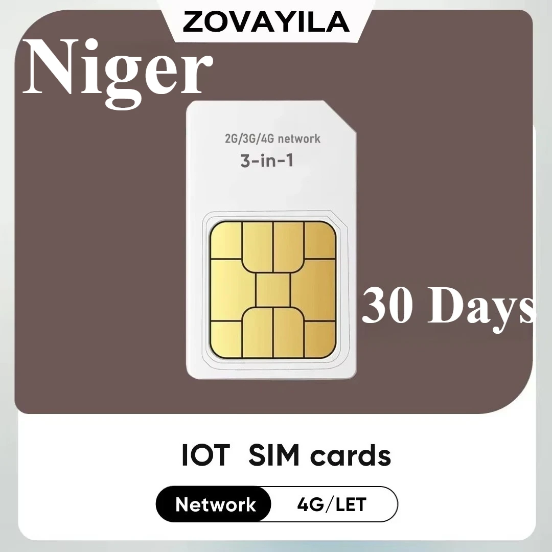 Niger Special Prepaid Data SIM For GPS Locator 30MB 30‑Day Validity No Contract For Kids Safety Watch Senior Position Device