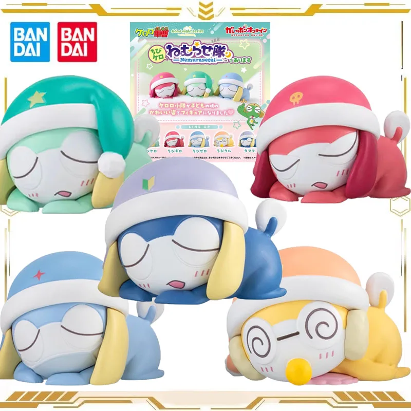 

Bandai Original Sgt. Frog Anime Figure Gashapon Keroro Giroro Tamama Mini Ornaments Action Figure Toys for Boys Girls Kids Gift