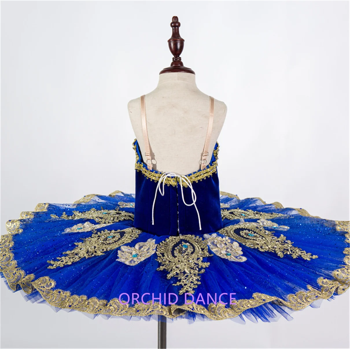 Professional Manual Customization Costom Color Costom Size High Quality Girls Kids Performance Wear Royal Blue Ballet Tutu