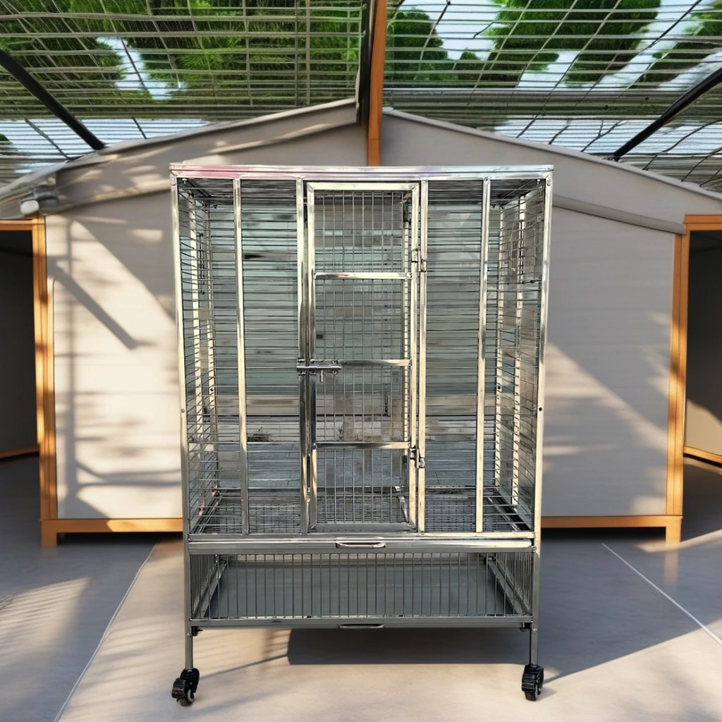 

Wholesale Heavy Duty Metal Kennel Crate Customized Large Birds & Pigeon Cage Novelty Designed For Parrots Simple Style