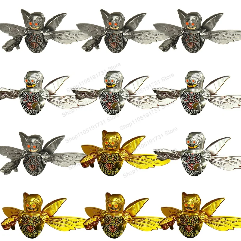 Série de dessins animés MOC, figurines miniatures Golden Wings, jouet de poupée assemblé, puzzle, assemblage, cadeau d'anniversaire pour garçon et fille