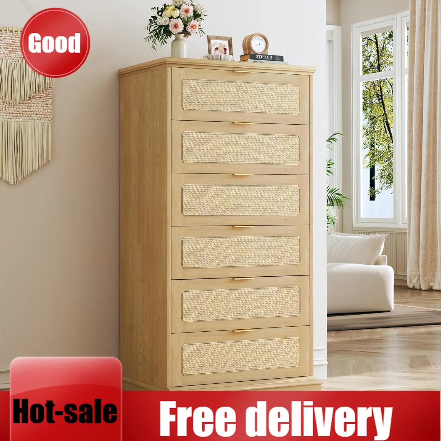 6 Drawer Dresser Fo…