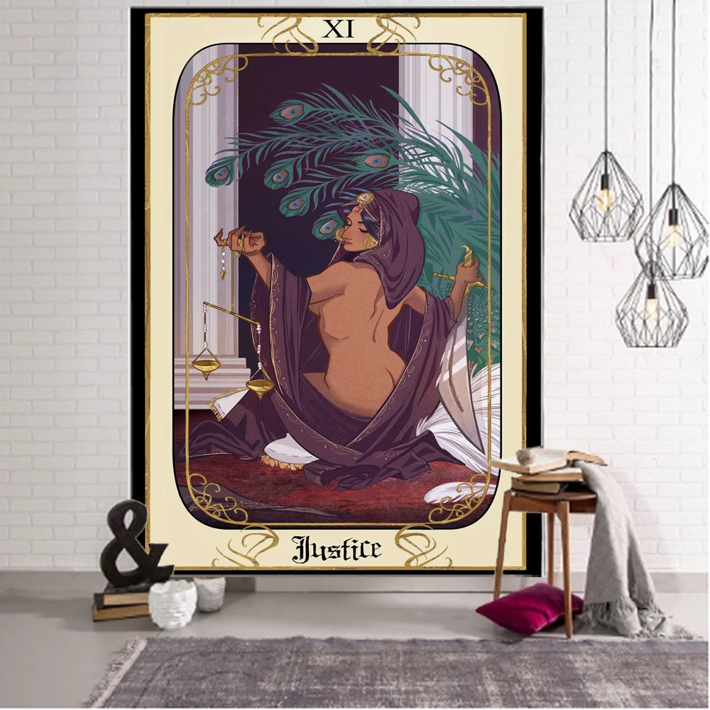 Tarot Card Champa Witchcraft Background Decorative Tapestry European Ancient Champa Witchcraft Background Decorative Tapestry