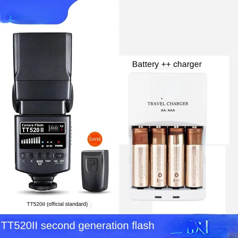 Applicable to Tt520ii Second Generation Flash Universal Canon Nikon Sony Fuji Pentax SLR Machine Top Camera