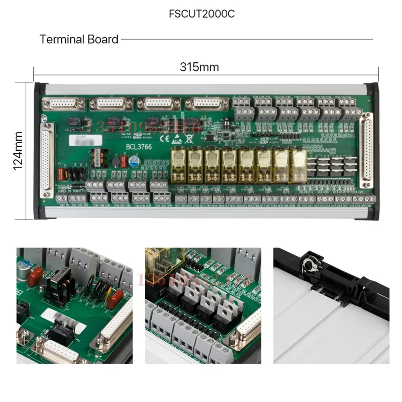 The latest FSCUT laser cutting machine control system 0-6KW FSCUT2000C/FSCUT2000S Cyprus BCS100 BMC1604 FSCUT2000 controller