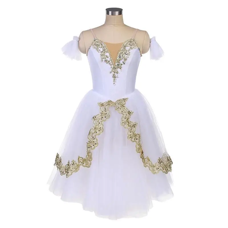 

Детское балетное платье, белое классическое балетное платье-пачка, леотард, длинная балетная юбка, одежда для выступлений, женское платье балерины