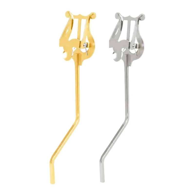 Q84C Saxophone Sheet Music Holder with Compact Short Profile, Spring Clip Frame for Outdoor Shows and Stage Rehearsals