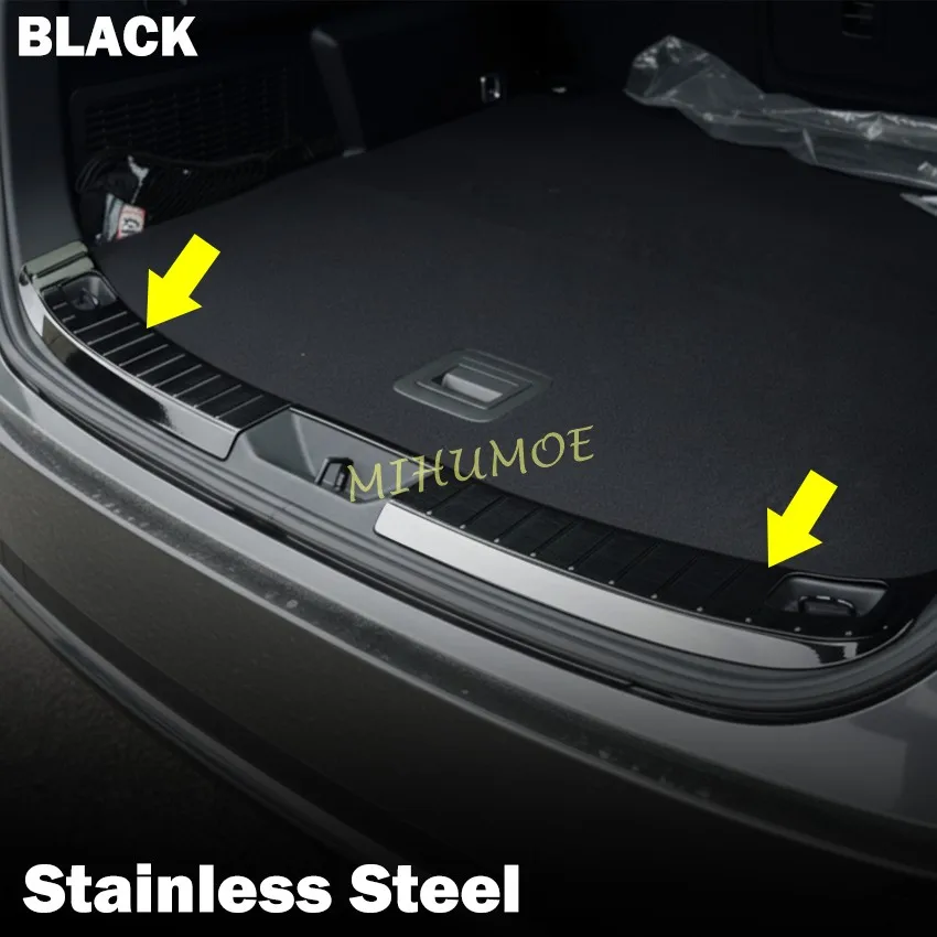 

Black Stainless Steel Car Rear Bumper Trunk Luggage Entry Guard Cover Trims For 2024-2026 Mazda CX-70 KJ CX-80 KL CX-90 KK