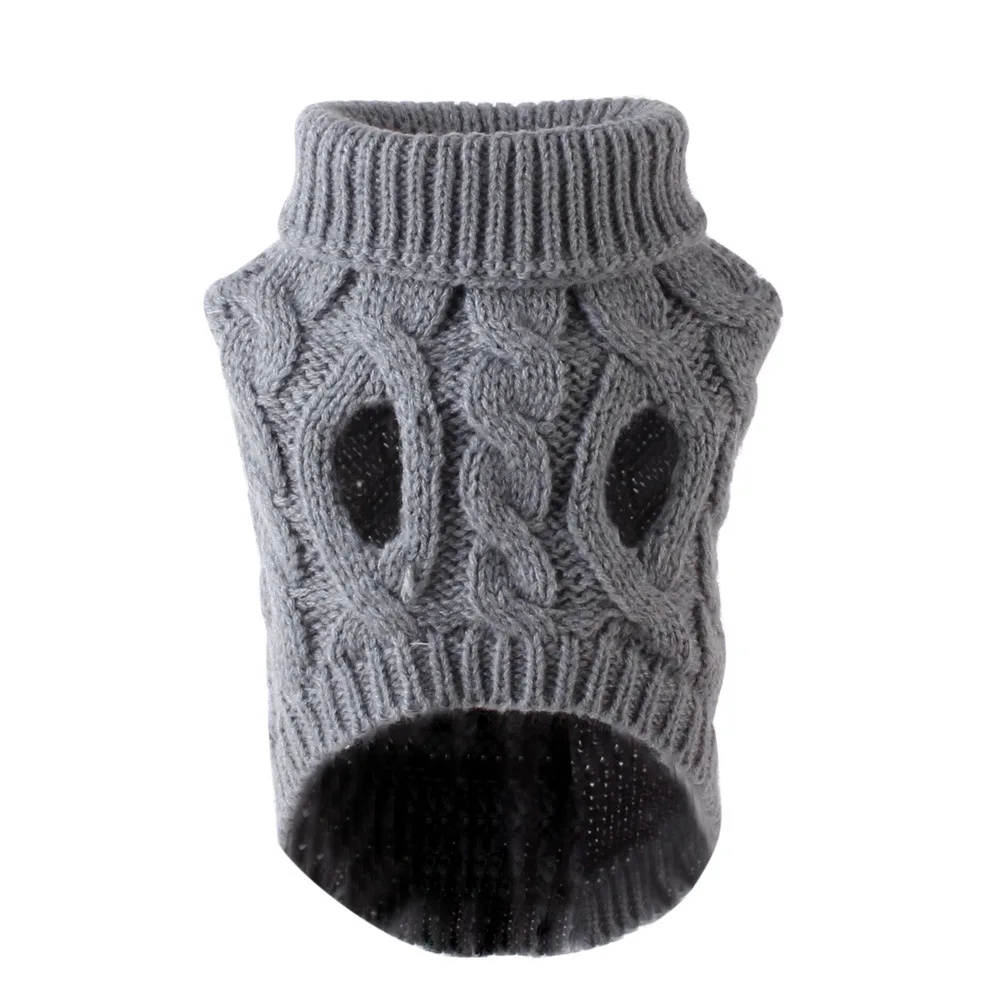 Cosy-Turtleneck Knitted Sweater for Pets, Puppy Clothes, Costume for Small Dogs and Cats, Chihuahua Outfit, Winter Clothing