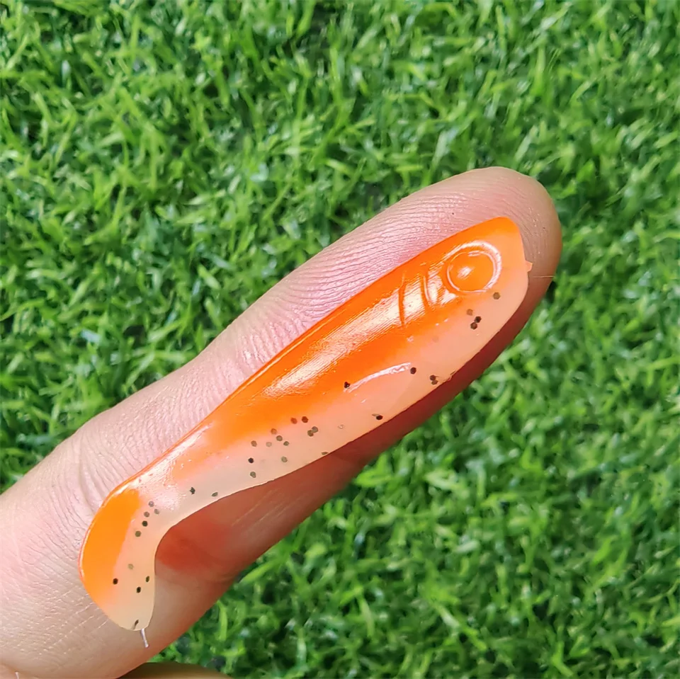 MUKUN 10 teile/los Shad Wurm Weichen Köder T Schwanz Jigging Wobbler Angeln Köder Tackle Bass Pike Aritificial Silikon Swimbait – Detail 12