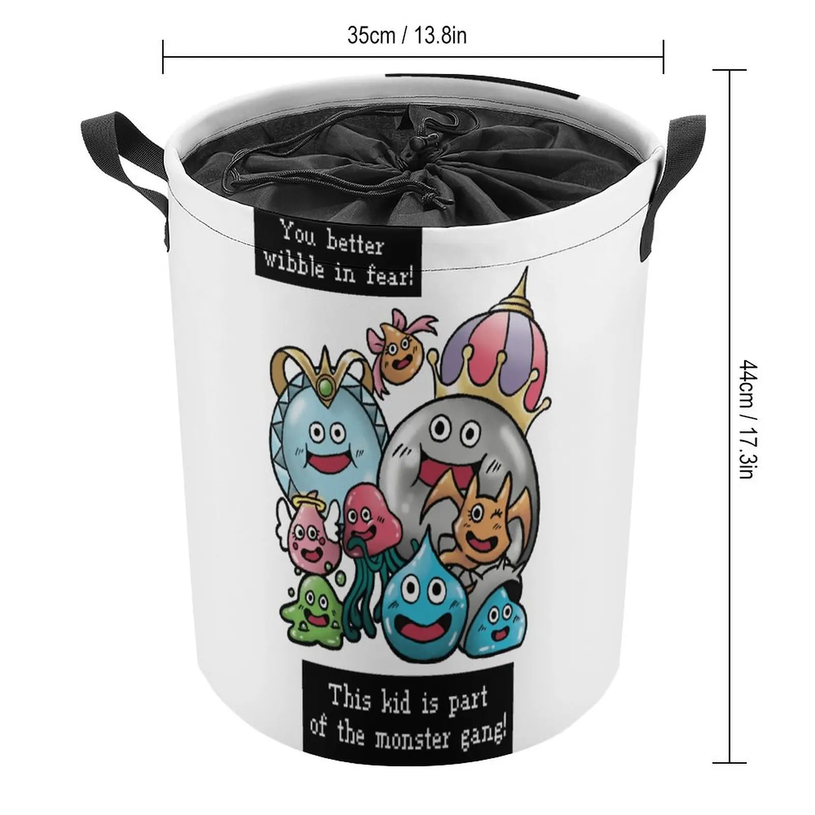 Dragon Quest Slime Gang Premium for Laundry Basket Storage Tank Dust Proof Top Quality Staying Books And Great to The Touch Can