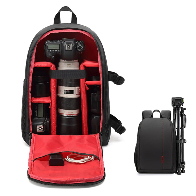 

Waterproof DSLR Backpack Video Digital DSLR Camera Bag Multi-functional Outdoor Camera Photo Bag Case for Nikon Canon DSLR Lens