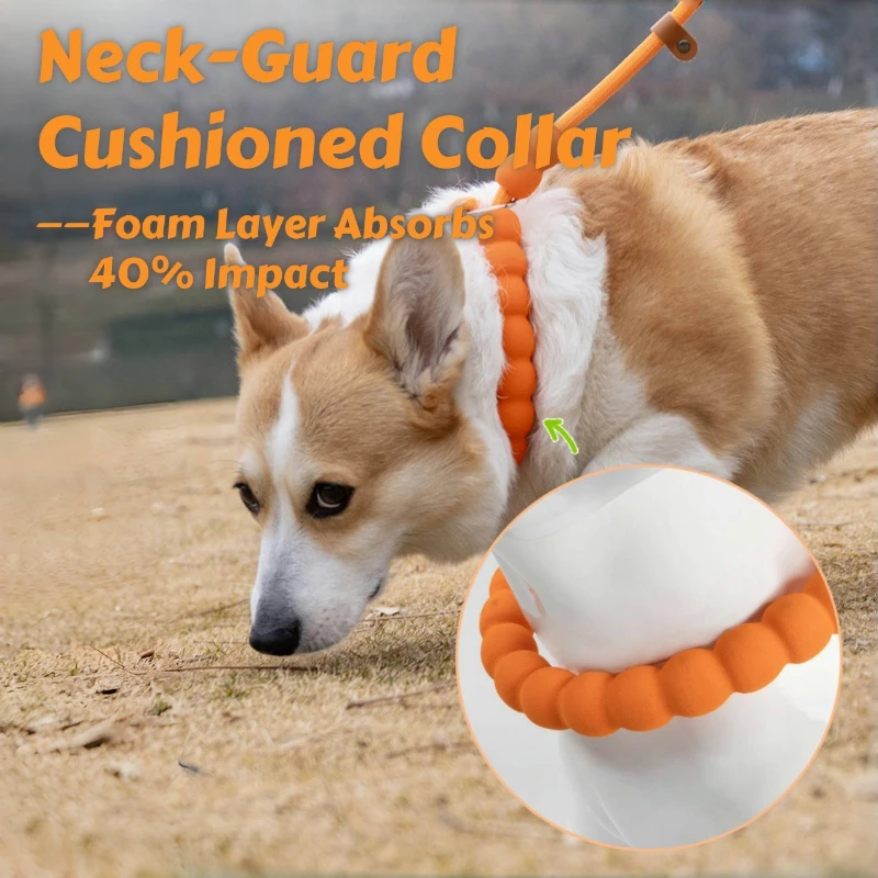 Cloud Candy Dog Leash Bubble Cotton Padded Handle Anti-Choke Anti-Loss Clips Pastel Reflective Straps Outdoor Walking