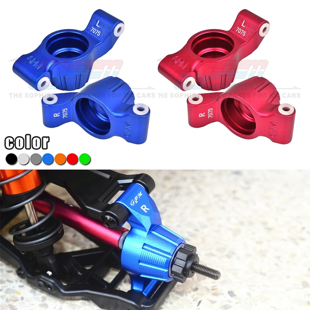 GPM Metal Aluminum Alloy 7075 Rear Hub Rear Stub Axle Carriers 8952 for Traxxas 1/8 MAXX SLASH 6S 1/10 MAXX W/WIDEMAXX 4S RC Car