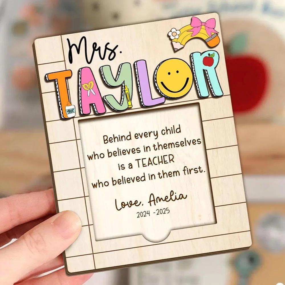 Customized teacher gifts, personalized teacher notepads, vintage wooden notepads, back-to-school teacher gifts, teacher apprecia - view 3