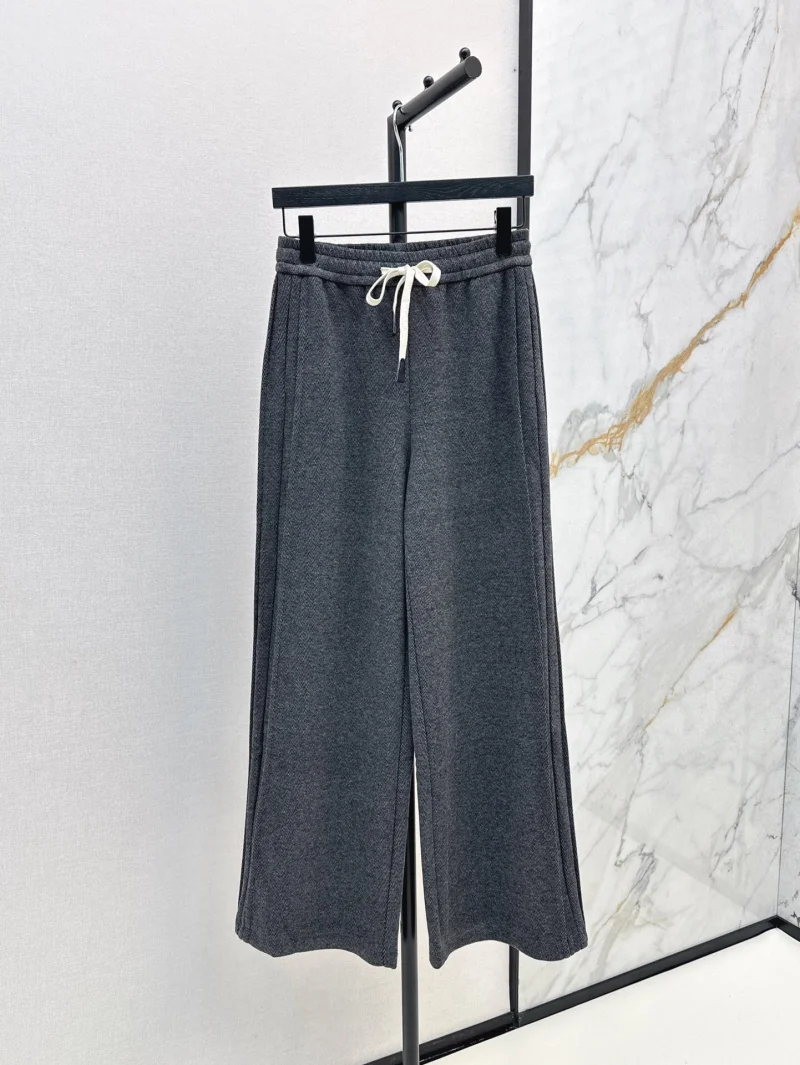 2024 Autumn/Winter New Women's Pants Fashionable, Exquisite, Sporty, Vibrant, Drawstring Versatile, Straight Leg Casual Pants