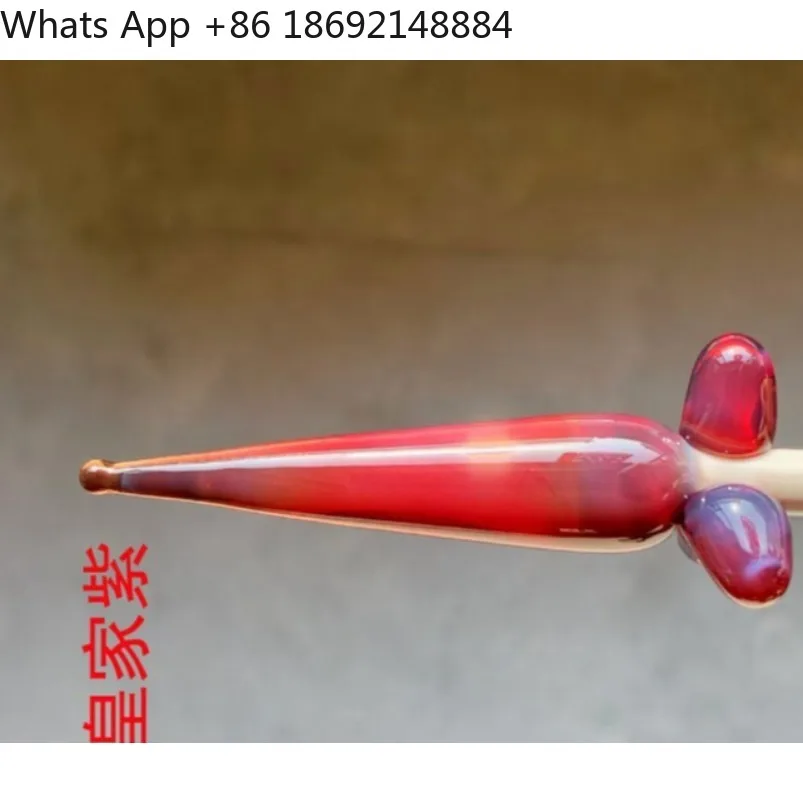 

Royal fuchsia burnt glass lamp rod, colored borosilicate glass strip COE33 1 piece 25cm