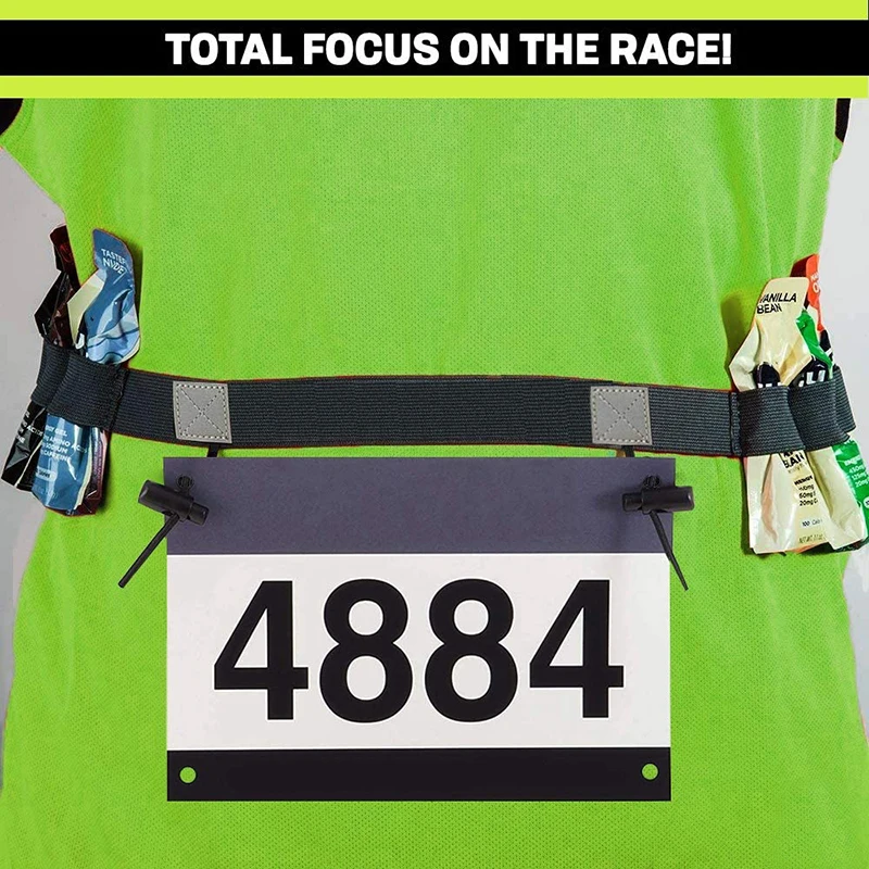 Outdoor Running Race Number Belt Waist Pack Bib Holder For Triathlon Marathon Cycling Fitness Sport Accessories