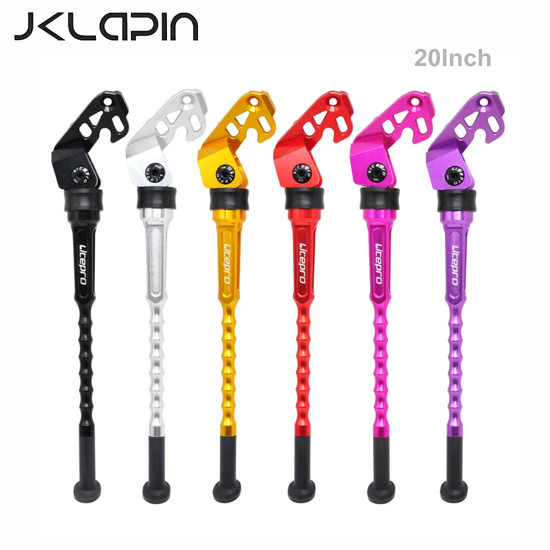 

JKLapin Litepro For birdy Parking Rack Foot Support Bracket Aluminum Alloy 20 Inch Bicycle Kickstand