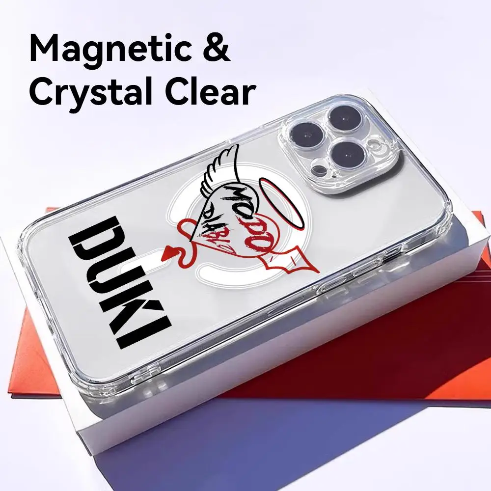 Fashion Rapper Singer D-DUKI Phone Case for iPhone 18 17 16 15 14 13 12 Pro Max Plus Clear Magnetic Shockproof Scratch-Resistant