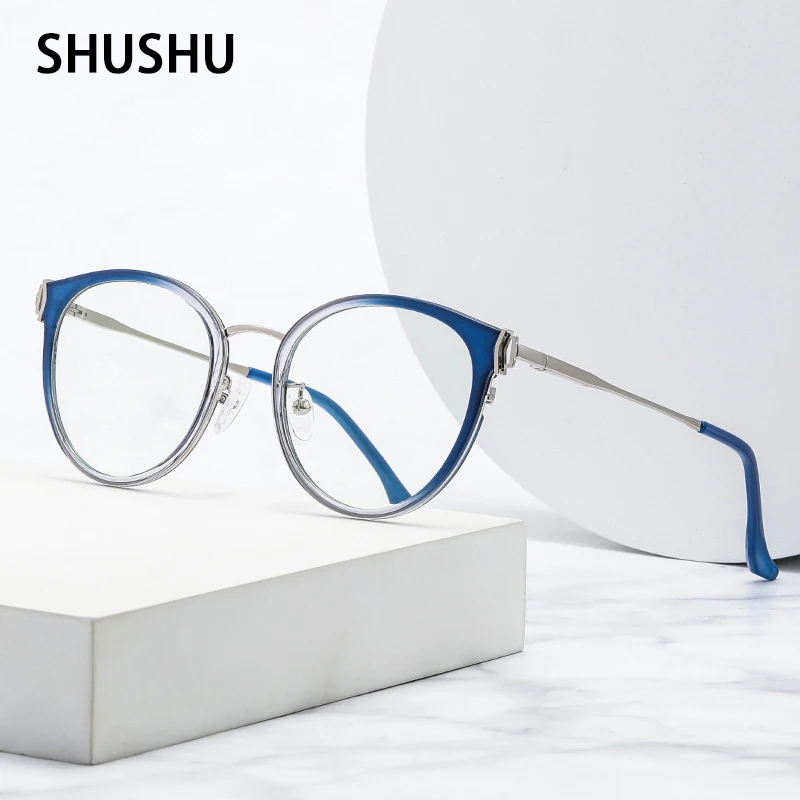 

Trending Blue Light Blocking Women Retro Glasses Metal Anti Radiation Eyeglasses Men's Round Fashion Eyeglasses Optical