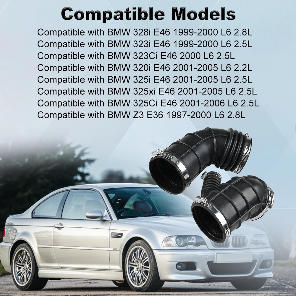 Intake Hose Tube For BMW E46 L6 2.2L E36 Z3 L6 2.8L Replacement for 13541435627 13541705209 696-059 696-061