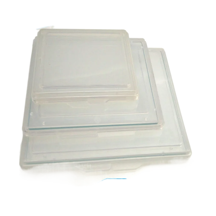 PP Silicon Wafer Box Crystal Boat Box Semiconductor Insert Card Plug Together Wafer Box Turnover Quartz Glass Square Wafer Box