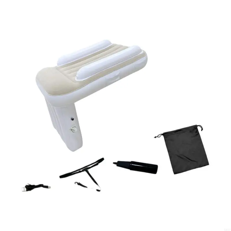 581F 1 ชุดแบบพกพา PVC เตียงเด็กเปลเป่าลม Soft Guard ขนาดกะทัดรัดสำหรับการเดินทาง