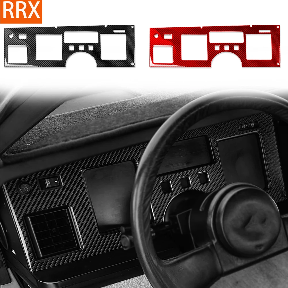 For Chevrolet Corvette C4 1983-1989 Real Carbon Fiber Stickers Dashboard speedometer panel Car Accessories Interior decorative