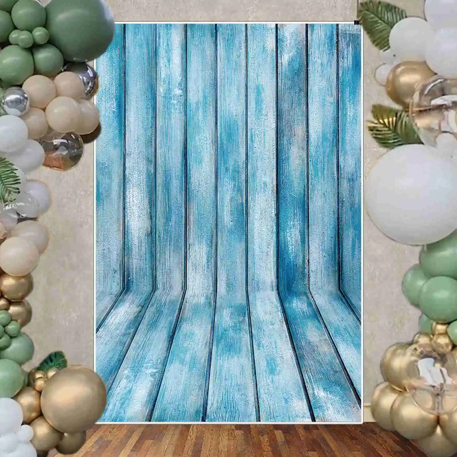 MOON.QG Latar Belakang Papan Kayu Kertas Dinding Foto Latar Belakang Studio Fotografi Produk Zona Foto Ulang Tahun Lantai Bata Putih