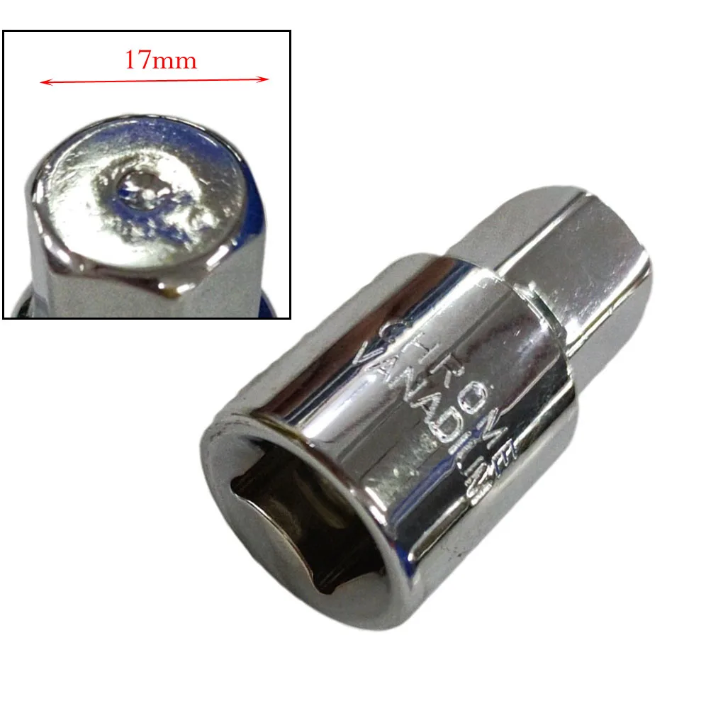 1Pc Hex Special Oil Pan Screw Socket Wrench Head 1/2inc 45mm Auto Repair Tools Attachment Multitool For Car Mechanical Repairing