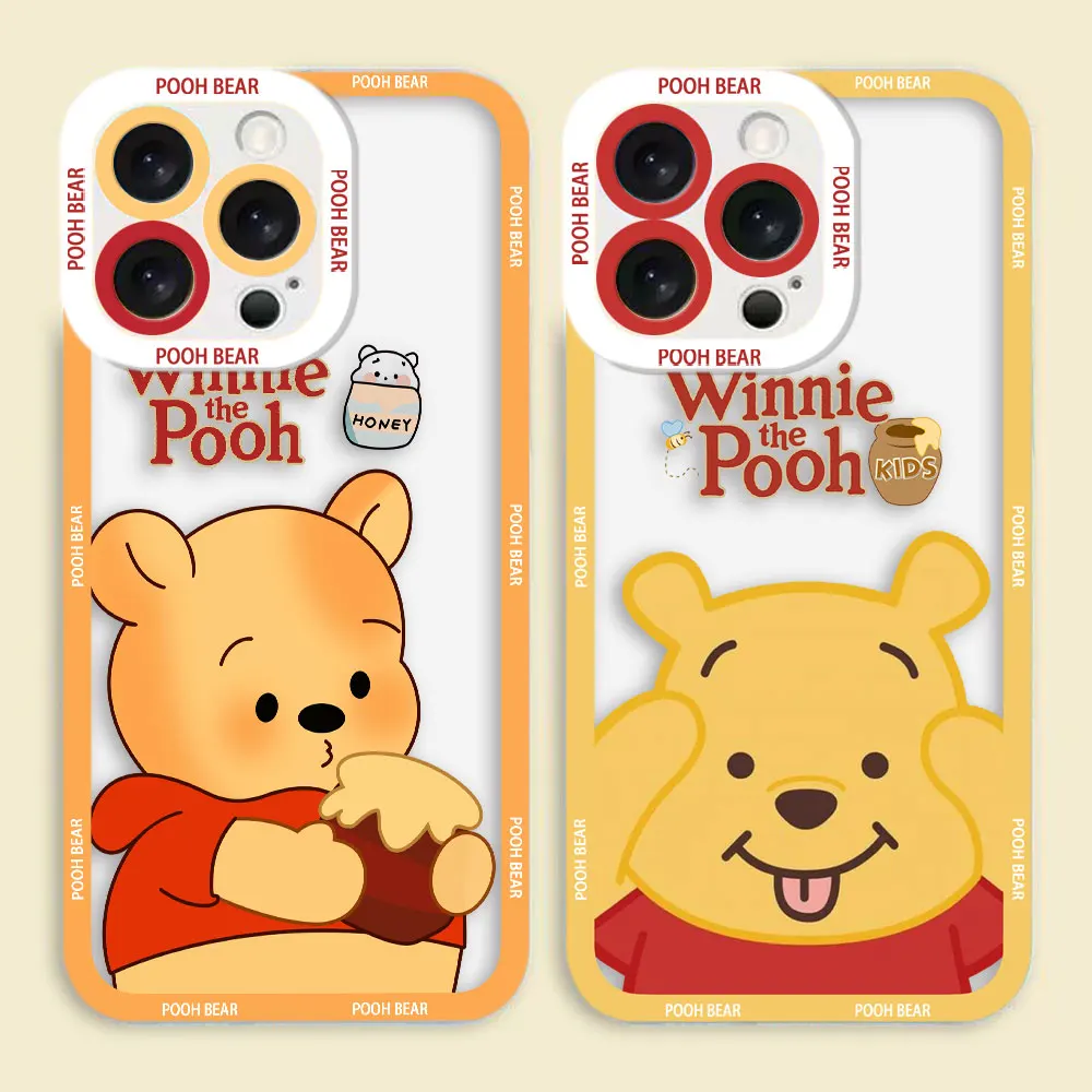 

Disney Honey Winnie The Pooh Clear Phone Case For VIVO Y100 Y76 Y75 Y73 Y51A Y50 Y36 Y35 Y33T Y28 Y27 Y22S Y19 Y17 Y17S Y16 Case