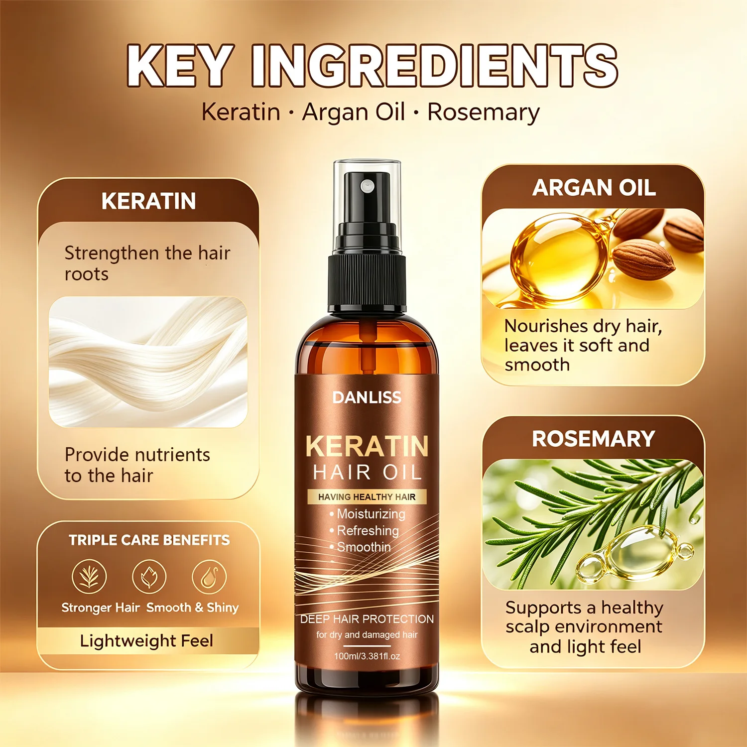Spray de aceite capilar sin en - Heat Protectant Spray reseña y precio