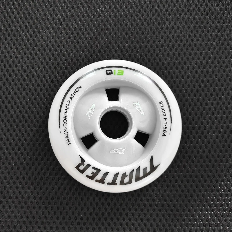 6 / 8 pieces G13 F1 Speed Skating Racing Wheels with Green MATTER Gi3 110mm 100mm 90mm Size for Indoor Outdoor Marathon Sports