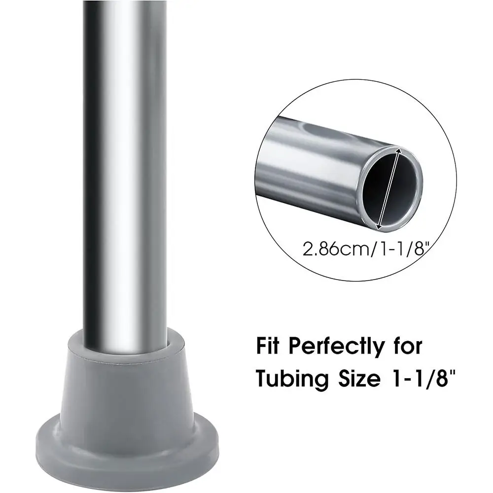 جديد المطاط دش كرسي الساق قبعات الثقيلة 28.6 مللي متر استبدال قبعات قدم رمادي دش كرسي استبدال قدم مقعد حمام البراز #3