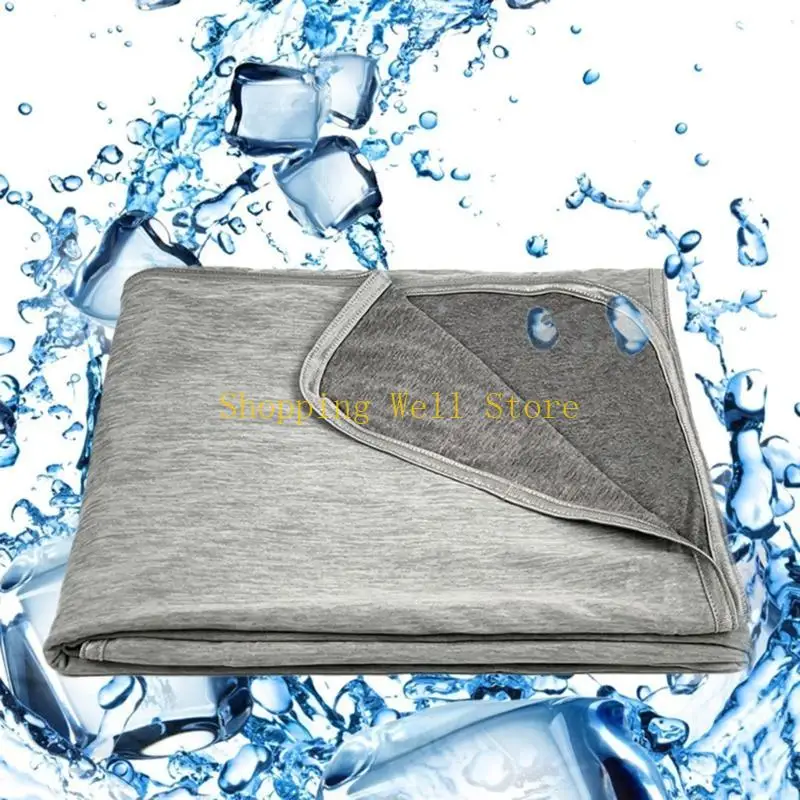KX4B Silky Cool Blanket, Double Sided Cold Touch Easy Care Machine Washable Lasting Cool Keep Body Cool